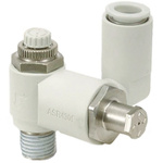 SMC ASR Air Saving Valve R 1/2 Male Inlet, 12mm Tube Outlet, Maximum of 1MPa