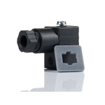 RS PRO 3P+E DIN 43650 C, Female Solenoid Valve Connector, No, 250 V ac Voltage