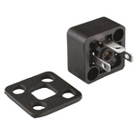 RS PRO 2P+E DIN 43650, Male Solenoid Valve Connector, 250 V ac Voltage