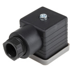 RS PRO 2P+E DIN 43650 A, Female Solenoid Valve Connector, 250 V ac Voltage