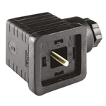 RS PRO 2P+E DIN 43650 A, Female Solenoid Valve Connector, 250 V ac Voltage