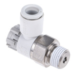 SMC AS Series Flow Controller, R 1/8 Male Inlet Port x 6mm Tube Outlet Port