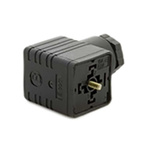 RS PRO 2P+E DIN 43650 A, Female Solenoid Connector, 250 V ac Voltage