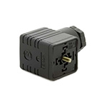 RS PRO 2P+E DIN 43650 A, Female Solenoid Connector, 250 V ac Voltage