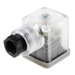 RS PRO 3P+E DIN 43650 A, Female Solenoid Connector with Indicator Light, 110 V ac Voltage