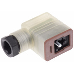 Hirschmann GML 2P+E DIN 43650 B, Female Solenoid Valve Connector,  with Indicator Light, 24 V Voltage