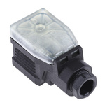 Hirschmann GDME 3P+E DIN 43650 A, Female Solenoid Valve Connector, 400 V ac Voltage