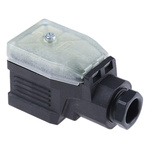 Hirschmann GDME 2P+E DIN 43650 A, Female Solenoid Valve Connector, 400 V ac Voltage