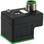 Murrelektronik Limited 5P DIN 43650 A, Female DIN 43650 Solenoid Connector with Indicator Light, 24 V Voltage