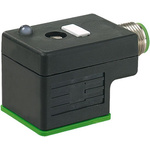 Murrelektronik Limited 5P DIN 43650 A, Female DIN 43650 Solenoid Connector with Indicator Light, 24 V Voltage