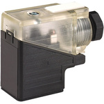 Murrelektronik Limited 2P+E DIN 43650, Female DIN 43650 Solenoid Connector,  with Indicator Light, 24 V ac/dc Voltage