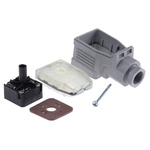 Hirschmann GDME 2P+E DIN 43650 A, Female Solenoid Valve Connector, 250 V dc, 400 V ac Voltage
