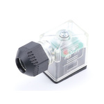 Brad from Molex 2 DIN 43650 B DIN 43650 Solenoid Connector,  with Indicator Light, 24 V Voltage