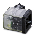 Phoenix Contact 3P, Female Solenoid Valve Connector,  with Indicator Light, 110 V ac Voltage