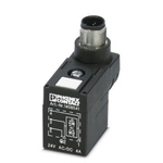 Phoenix Contact 3P, Male Solenoid Valve Connector,  with Indicator Light, 24 V ac Voltage
