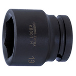 Bahco 32.0mm, 3/4 in Drive Impact Socket Hexagon, 57.0 mm length