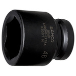 Bahco 22.0mm, 1.0 in Drive Impact Socket Hexagon, 58.0 mm length