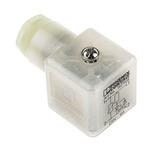 Phoenix Contact SACC 3P DIN 43650 A, Female Solenoid Valve Connector with Indicator Light, 240 V Voltage