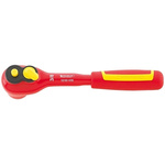 STAHLWILLE 3/8 in Insulated Ratchet Handle, Square Drive With Straight Handle
