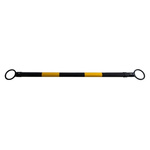 RS PRO Black & Yellow Barrier, Extendable Barrier