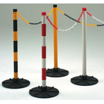 JSP Red & White Barrier & Stanchion Chain, Chain Barrier Kit includes: Base, Chain