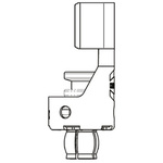 Han Fast Lock Male 60A Fast Lock Contact Minimum Wire Size 10mm² Maximum Wire Size 10mm² for use with Heavy Duty Power