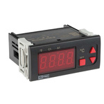 RS PRO Panel Mount On/Off Temperature Controller, 77 x 35mm 1 Input, 2 Output Relay, 230 V ac Supply Voltage