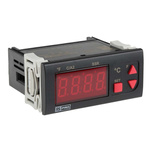 RS PRO Panel Mount On/Off Temperature Controller, 77 x 35mm 1 Input, 2 Output Relay, SSR, 24 V ac Supply Voltage