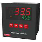 RS PRO Panel Mount PID Temperature Controller, 96 x 96mm 2 Input, 3 Output Relay, SSR, 100 → 240 V Supply
