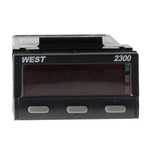 West Instruments N2300 PID Temperature Controller, 49 x 25mm, 2 Output Relay, 12 → 30 V dc, 24 V ac Supply