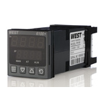 West Instruments P6100 PID Temperature Controller, 48 x 48 (1/16 DIN)mm, 1 Output Relay, 100 V ac, 240 V ac Supply