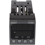 West Instruments P6100 PID Temperature Controller, 48 x 48 (1/16 DIN)mm, 1 Output Linear, 100 V ac, 240 V ac Supply