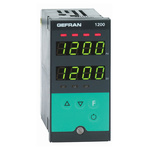 Gefran 1200 PID Temperature Controller, 96 x 48 (1/8 DIN)mm, 2 Output Relay, 100 V ac, 240 V ac Supply Voltage ON/OFF