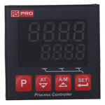 RS PRO 1/16 DIN PID Temperature Controller, 48 x 48mm, 3 Output Current, Relay, 100 → 240 V ac Supply Voltage