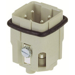 RS PRO Heavy Duty Power Connector Insert, 10A, Male, 5 Contacts