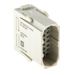 HARTING Heavy Duty Power Connector Module, 5A, Male, Han-Modular Series, 25 Contacts