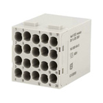 HARTING Heavy Duty Power Connector Module, 16A, Male, Han-Modular Series, 20 Contacts
