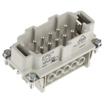 Epic Contact Heavy Duty Power Connector Module, 16A, Male, H-BE Series, 10 Contacts
