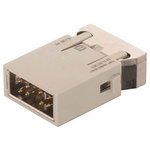 HARTING Heavy Duty Power Connector Module, 10A, Male, Han-Modular Series, 4 Contacts