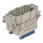 HARTING Heavy Duty Power Connector Insert, 16A, Male, Han ES Press Series, 10 Contacts