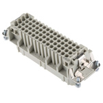Han D Series size 24 B Connector Insert, Female, 64 Way, 10A, 250 V