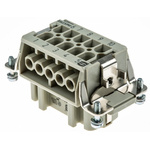 HARTING Heavy Duty Power Connector Insert, 16A, Female, Han E Series, 10 Contacts
