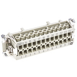HARTING Heavy Duty Power Connector Insert, 16A, Female, Han E Series, 24 Contacts