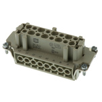 HARTING Heavy Duty Power Connector Insert, 16A, Female, Han E Series, 32 Contacts