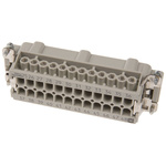 HARTING Heavy Duty Power Connector Insert, 16A, Male, Han E Series, 48 Contacts