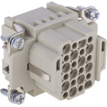 HARTING Heavy Duty Power Connector Insert, 10A, Female, Han DD Series, 24 Contacts