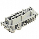 HARTING Heavy Duty Power Connector Insert, 80A, Female, Han-Com Series, 12 Contacts