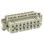 HARTING Heavy Duty Power Connector Insert, 16A, Female, Han A Series, 16 Contacts