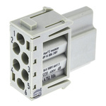 Han-Modular Series Female Module, 6 Way, Han E