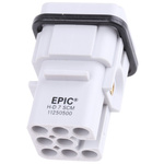 Epic Contact Heavy Duty Power Connector Insert, 10A, Male, H-D Series, 7 Contacts
